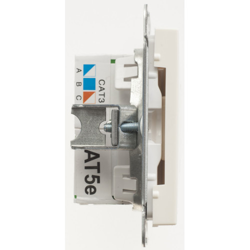 W59 РОЗЕТКА двойная RJ11+RJ45 кат.5e, механизм, СЛОНОВАЯ КОСТЬ W59 РОЗЕТКА двойная RJ11+RJ45 кат.5e, механизм, СЛОНОВАЯ КОСТЬ