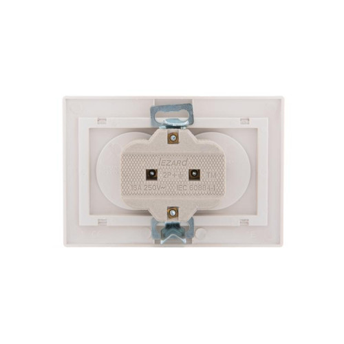 Розетка 2-м СП Mira 16А IP20 без заземл. со вставкой керамика свет. корич./жемчуж./бел. перламутр. LEZARD 701-3031-128 Розетка 2-м СП Mira 16А IP20 без заземл. со вставкой керамика свет. корич./жемчуж./бел. перламутр. LEZARD 701-3031-128