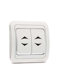 Переключатель проходной 2-кл. СП Mimoza 10А IP20 бел./бел. Makel 12026