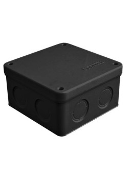 Коробка распределительная ОП 105х105х56мм IP54 7 выходов без гермовводов крышка на винтах материал - полипропилен черн. Epplast 115065