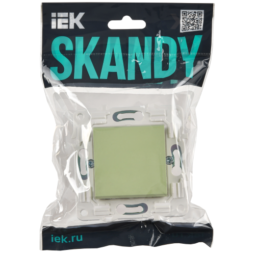 SKANDY Выключатель 1-клавишный 10А SK-V01G мятный IEK SKANDY Выключатель 1-клавишный 10А SK-V01G мятный IEK