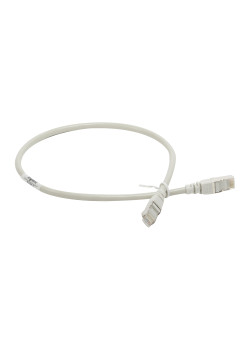 Шнур коммутационный RJ 45 - категория 5е - F/UTP - PVC - экранированный - 0,5 м - серый