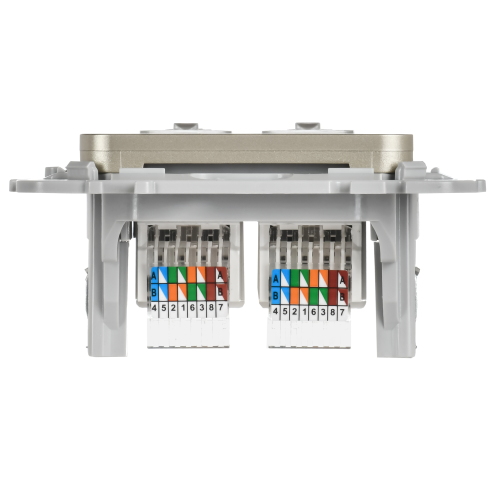 FLITE Розетка 2-местная компьютерная RJ45 категория 5Е UTP РК5е-2-0-ФлШ шампань IEK FLITE Розетка 2-местная компьютерная RJ45 категория 5Е UTP РК5е-2-0-ФлШ шампань IEK