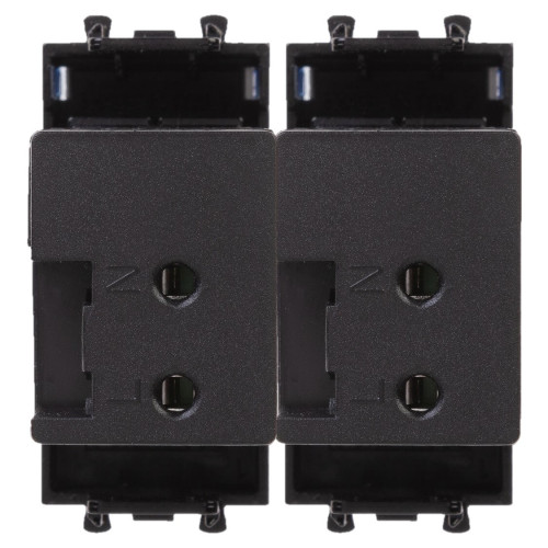 USB зарядное устройство модульное 2.1 А, Avanti, черный квадрат, 2 модуля USB зарядное устройство модульное 2.1 А, Avanti, черный квадрат, 2 модуля
