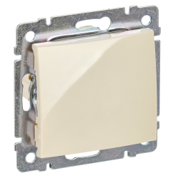 VALENA DIY Переключатель 1-клавишный перекрестный схема 7 10АХ безвинтовые зажимы слоновая кость