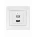 Розетка 2USB порт 2,1А 5В белая Розетка 2USB порт 2,1А 5В белая