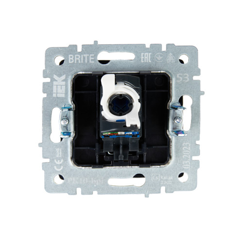 BRITE Розетка компьютерная RJ45 кат.5E РК10-БрГ графит IEK