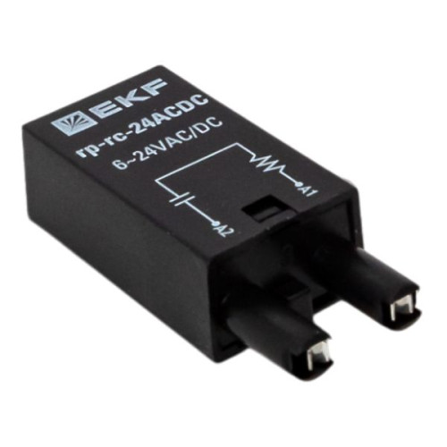 Модуль защитный RC 6-24В AC/DC для промежуточных реле RP AVERES EKF Модуль защитный RC 6-24В AC/DC для промежуточных реле RP AVERES EKF