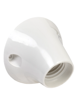 Патрон угловой Ппл27-04-К31 Е27 пластик белый IEK