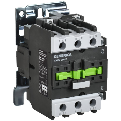 Контактор КМИе-35012 50А 400В/АС3 1NO;1NC GENERICA