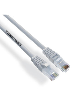 Патч-корд кат.6 U/UTP 24 AWG LSZH 0.15м TOKOV PRO TKP-PC06-6U-CULSZH-015M