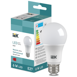 LED Bulb A60 510lm 4000K E27 IEK