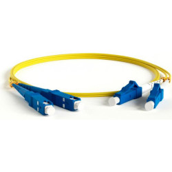 Патч-корд Lanmaster TWT-2LC-2SC/SU-1.0 2x9/125 OS1/OS2 LC дуплекс-SC дуплекс 1м ПВХ желтый