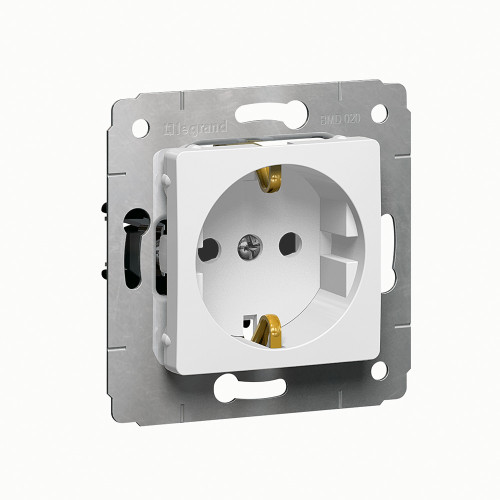 Cariva DIY Розетка2К+З, нем., винты, шт. бел