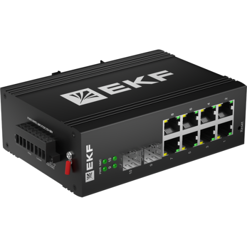 Промышленный управляемый коммутатор уровня L2 ML2-2GX/SFP-8GTP TSX EKF Промышленный управляемый коммутатор уровня L2 ML2-2GX/SFP-8GTP TSX EKF