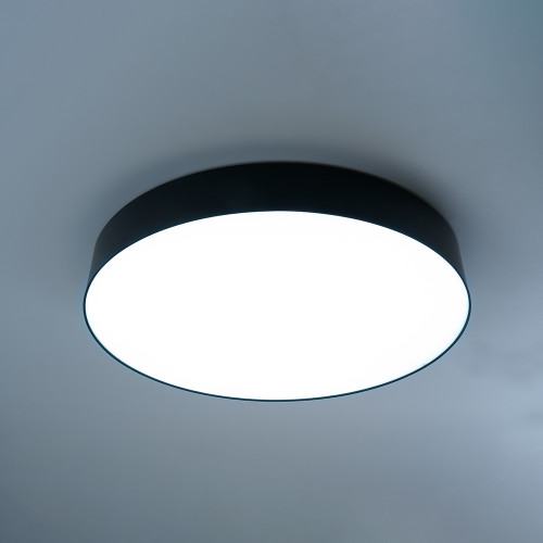 Светодиодный управляемый светильник Feron AL6200 “Simple matte” тарелка 60W 3000К-6500K черный Светодиодный управляемый светильник Feron AL6200 “Simple matte” тарелка 60W 3000К-6500K черный