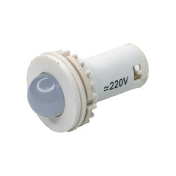 СКЛ-11-Б-2-220, белая, 220В AC/DC, d=27, сила света 20 мКд  (ЭТ)