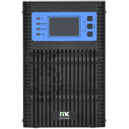 ITK ELECTRA OT ИБП однофазный онлайн 2кВА/2кВт LCD дисплей 48VDC 4хС13 с АКБ 4х9AH USB EPO RS232 SNMP слот Tower ITK ELECTRA OT ИБП однофазный онлайн 2кВА/2кВт LCD дисплей 48VDC 4хС13 с АКБ 4х9AH USB EPO RS232 SNMP слот Tower