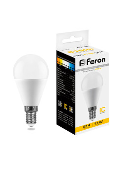 Лампа светодиодная Feron LB-750 Шарик E14 11W 175-265V 2700K