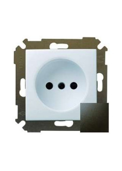 Розетка 1-м СП Simon34 16А IP20 без заземл. механизм графит Simon 34431-038