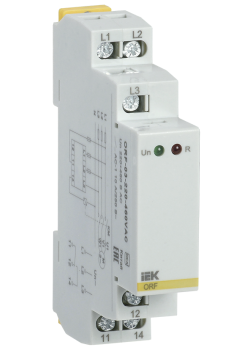 Реле контроля фаз ORF-03 трехфазное 220-460В AC IEK
