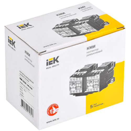 Контактор КМИ-22530 реверс 25А 230В/АС3 2NO IEK Контактор КМИ-22530 реверс 25А 230В/АС3 2NO IEK