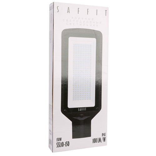 Светодиодный уличный консольный светильник SAFFIT SSL10-150 150W 5000K 230V, черный Светодиодный уличный консольный светильник SAFFIT SSL10-150 150W 5000K 230V, черный