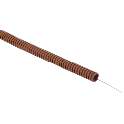 ELASTA Труба гофрированная ПВХ легкая d=16мм с зондом дуб (25м) IEK