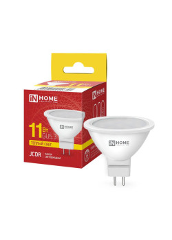 Лампа светодиодная LED-JCDR-VC 11Вт рефлектор 3000К тепл. бел. GU5.3 990лм 230В IN HOME 4690612020341