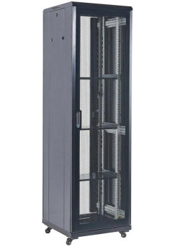 Шкаф серверный Rexant (04-4268-232) напольный 42U 600x800мм пер.дв.перфор. задн.дв.перфор. черный 230град. 2055мм металл