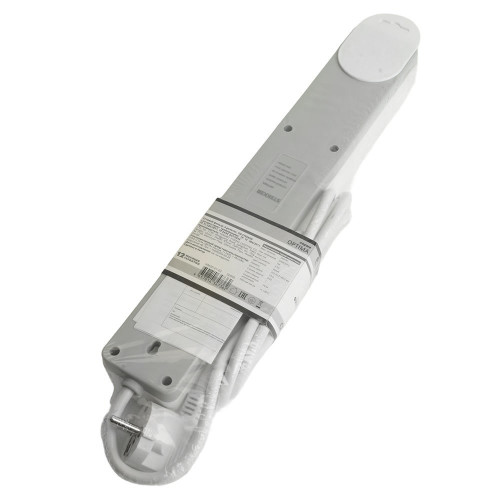 Сетевой фильтр 6-местный с/з STEKKER HM20-61-03 3x1мм2, 3 м, серия Optima, белый