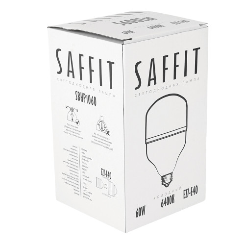 Лампа светодиодная SAFFIT SBHP1060 E27-E40 60W 230V 6400K Лампа светодиодная SAFFIT SBHP1060 E27-E40 60W 230V 6400K