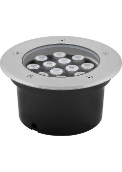 Светодиодный светильник тротуарный (грунтовый) Feron SP4114 12W зеленый 230V IP67