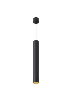 Светильник потолочный Feron ML1018 Barrel levitation на подвесе MR11 35W 230V, черный + золото 40*250