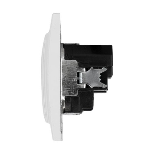 Минск Розетка 1-мест. СП с/з 16А бел. с защ. штор. с 2 USB 2,1А EKF