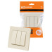 Выключатель 3-х кл. 10А сл. кость 