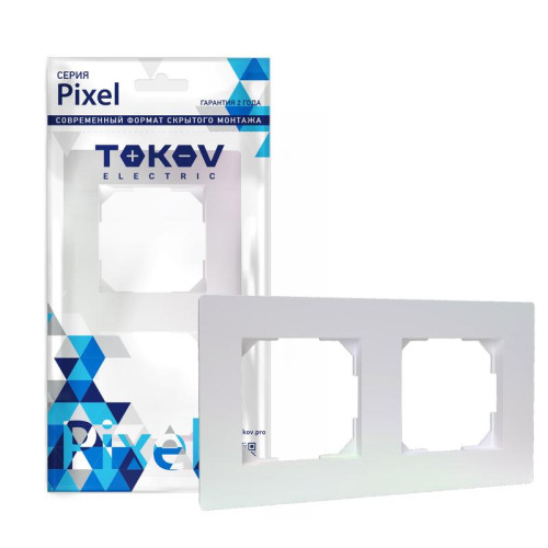 Рамка 2-м Pixel универс. перламутр. TOKOV ELECTRIC TKE-PX-RM2-C04 Рамка 2-м Pixel универс. перламутр. TOKOV ELECTRIC TKE-PX-RM2-C04