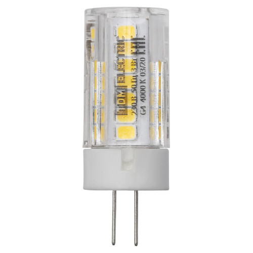 Лампа светодиодная G4-3 Вт-230 В-4000 К, SMD, 16x43 мм TDM Лампа светодиодная G4-3 Вт-230 В-4000 К, SMD, 16x43 мм TDM