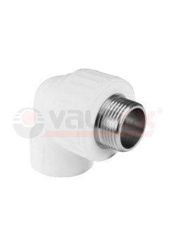 Угольник переходной с наружной резьбой 20х1/2дюйм (125/25) VALFEX 10126020