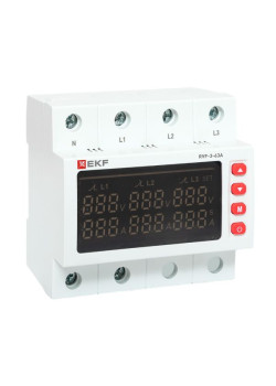 Реле выбора фаз с дисплеем RVF-3-63А EKF