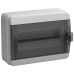 TEKFOR Корпус пластиковый КМПн-12 IP65 черная прозрачная дверь IEK
