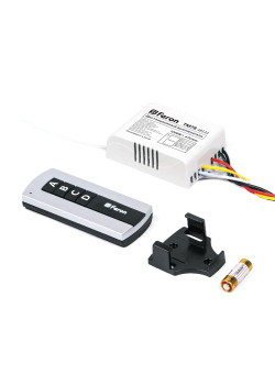 TM78 Выключатель дистанционный 230V 1000W 4-х канальный 30м с пультом управления, черный/серебро