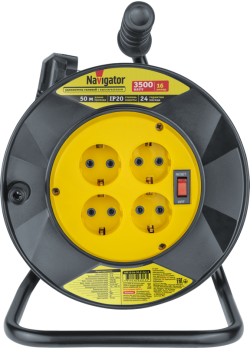 Удлинитель на катушке 4х50м с заземл. 93 913 NPE-R-04-50-E-3х1.5 NAVIGATOR 93913