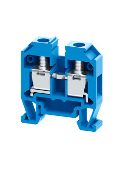 Мини-клемма проходная винтовая OptiClip CMT-4-I-BU-32A-(0,2-4)-синий