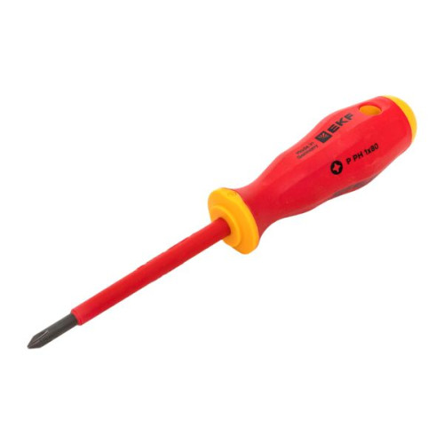 Отвертка Professional PH-FL1x80 мм VDE 1000В EKF Отвертка Professional PH-FL1x80 мм VDE 1000В EKF
