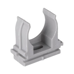 Крепеж-клипса для ручного монтажа d25 мм (100 шт) серая EKF-Plast