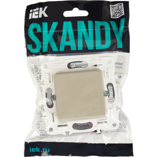 SKANDY Выключатель 1-клавишный перекрестный 10А SK-V03B бежевый IEK SKANDY Выключатель 1-клавишный перекрестный 10А SK-V03B бежевый IEK