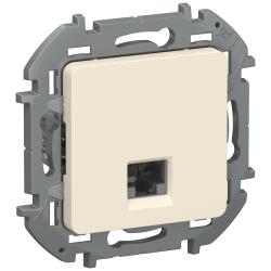 IEKINSPIRIA Розетка компьютерная RJ45 категория 5Е UTP 6738261 слоновая кость IEK