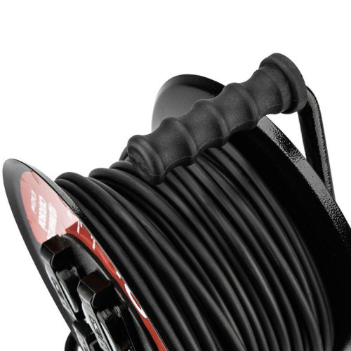 Удлинитель силовой КГ на катушке 4 гнезда с/з 40м 3х2.5кв.мм IP44 с выключателем c защитными крышками металлическая катушка Rexant 13-5015 Удлинитель силовой КГ на катушке 4 гнезда с/з 40м 3х2.5кв.мм IP44 с выключателем c защитными крышками металлическая катушка Rexant 13-5015