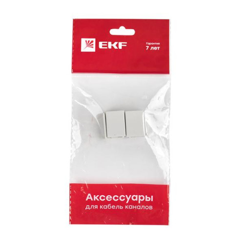 Соединитель (15x10) (4 шт) белый EKF-Plast Соединитель (15x10) (4 шт) белый EKF-Plast
